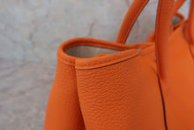 Load image into Gallery viewer, HERMES GARDEN PARTY PM Negonda leather Orange □R Engraving Tote bag 600080054
