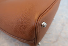 将图片加载到图库查看器，HERMES PICOTIN LOCK ECLAT PM Clemence leather/Swift leather Gold/Nata Y刻印 Hand bag 800030189
