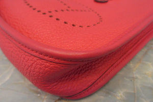 HERMES／エルメス エブリンTPM トリヨンクレマンス ローズエクストリーム D刻印 ショルダーバッグ 700050219
