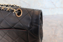 画像をギャラリービューアに読み込む, CHANEL/シャネル パリ限定マトラッセダブルフラップチェーンショルダーバッグ ラムスキン ブラック/ゴールド金具 ショルダーバッグ 800020040
