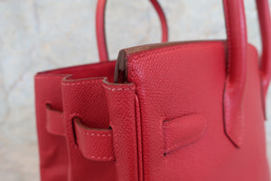 HERMES／エルメス バーキン30 クシュベル ルージュヴィフ □G刻印 ハンドバッグ 700080006