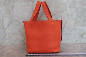 HERMES／エルメス ピコタンロックＭＭ トリヨンクレマンス フー Y刻印 ハンドバッグ 700090059