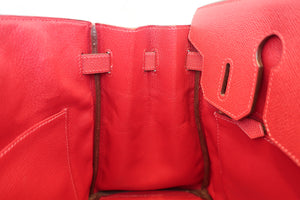HERMES／エルメス バーキン30 クシュベル ルージュヴィフ □G刻印 ハンドバッグ 700080006