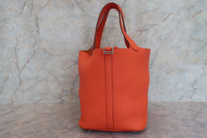 HERMES／エルメス ピコタンロックＭＭ トリヨンクレマンス フー Y刻印 ハンドバッグ 700090059