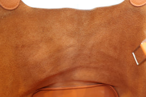 HERMES PICOTIN LOCK GM Clemence leather Orange □P Engraving Hand bag 700100098