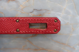 HERMES／エルメス バーキン30 クシュベル ルージュヴィフ □G刻印 ハンドバッグ 700080006