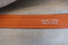 Load image into Gallery viewer, HERMES GARDEN PARTY PM Negonda leather Orange □R Engraving Tote bag 600080054
