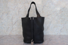 Load image into Gallery viewer, HERMES PICOTIN LOCK GM Clemence leather Black □O Engraving Hand bag 700110177
