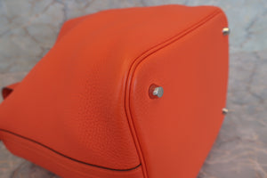 HERMES／エルメス ピコタンロックＭＭ トリヨンクレマンス フー Y刻印 ハンドバッグ 700090059