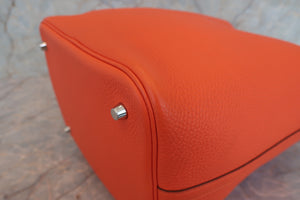 HERMES／エルメス ピコタンロックＭＭ トリヨンクレマンス フー Y刻印 ハンドバッグ 700090059