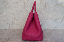 将图片加载到图库查看器，HERMES GARDEN PARTY PM Country leather Rose purple C刻印 Tote bag 600120077
