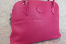 将图片加载到图库查看器，HERMES／BOLIDE 27 Swift leather Rose purple C刻印 Hand bag 600080069
