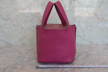 Load image into Gallery viewer, HERMES PICOTIN LOCK PM Clemence leather Tosca □P Engraving Hand bag 800060092
