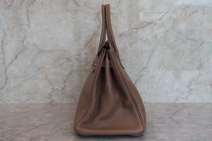 HERMES／エルメス バーキン30 トリヨンクレマンス エトゥープ □K刻印 ハンドバッグ 700030040