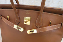 Load image into Gallery viewer, HERMES BIRKIN 35 Graine Couchevel leather Gold □B Engraving Hand bag 700020223
