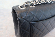 画像をギャラリービューアに読み込む, CHANEL/シャネル 中マトラッセシングルフラップチェーンショルダーバッグ キャビアスキン ブラック/シルバー金具 ショルダーバッグ 800020048
