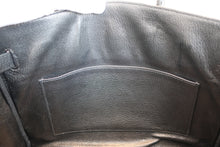 将图片加载到图库查看器，HERMES BIRKIN 30 Clemence leather Black □I刻印 Hand bag 800080067
