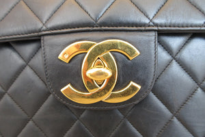 CHANEL Medium Matelasse single flap chain shoulder bag Lambskin Black/Gold hadware Shoulder bag 700010103