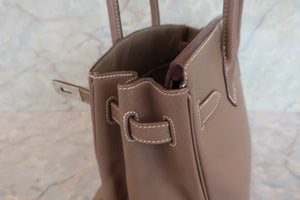 HERMES／エルメス バーキン30 トリヨンクレマンス エトゥープ □K刻印 ハンドバッグ 700030040