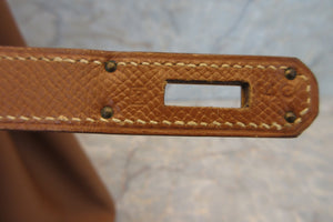 HERMES BIRKIN 35 Graine Couchevel leather Gold □B Engraving Hand bag 700020223
