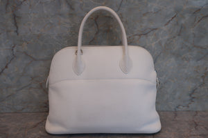HERMES／エルメス ボリード35 トリヨンクレマンス ホワイト □I刻印 ショルダーバッグ 700070207