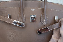 画像をギャラリービューアに読み込む, HERMES／エルメス バーキン25 ヴォーエプソン エトゥープ □N刻印 ハンドバッグ 800020122
