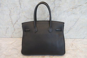 HERMES BIRKIN 30 Togo leather Black □P Engraving Hand bag 700060013