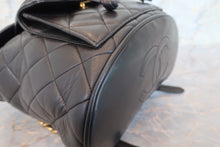 Load image into Gallery viewer, CHANEL Matelasse Chain back pack Lambskin Black/Gold hadware Back pack 700110178
