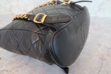 Load image into Gallery viewer, CHANEL Matelasse Chain back pack Lambskin Black/Gold hadware Back pack 700110178
