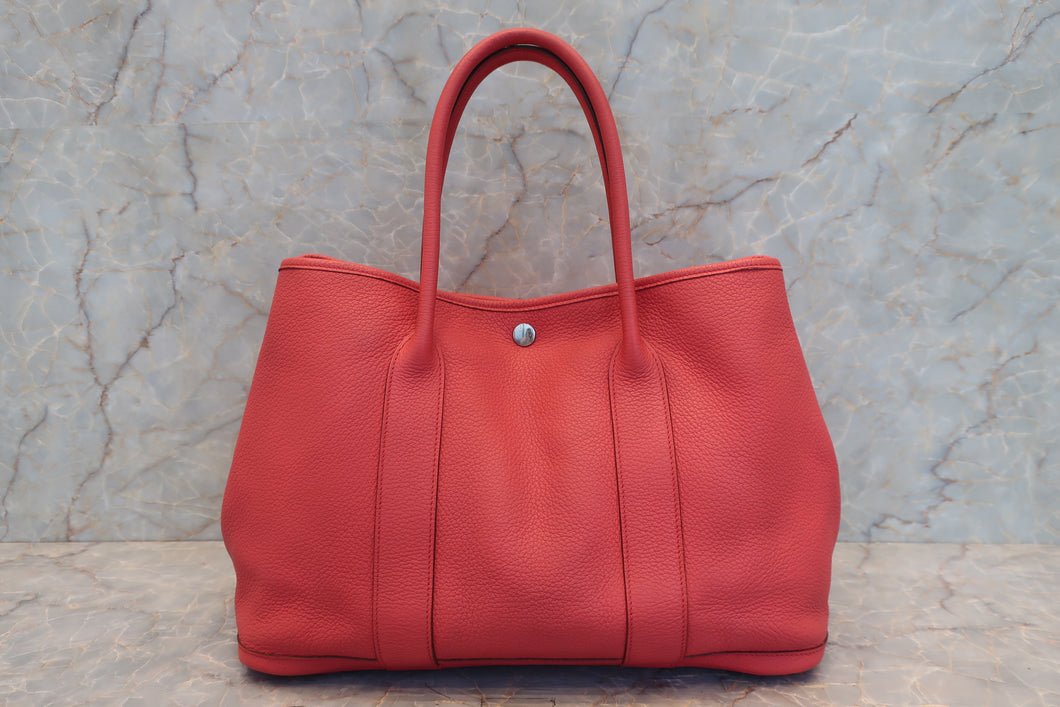 HERMES／エルメス ガーデンパーティPM ネゴンダ ブーゲンビリア □N刻印 トートバッグ 700080001