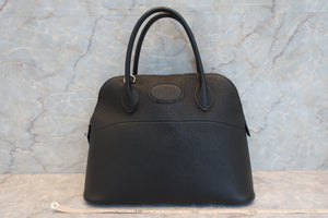 HERMES／BOLIDE 31 Togo leather Black □E刻印 Hand bag 600100080