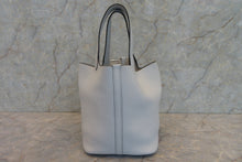 Load image into Gallery viewer, HERMES PICOTIN LOCK MM Clemence leather Blue pale Y Engraving Hand bag 700060032
