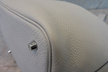 Load image into Gallery viewer, HERMES PICOTIN LOCK MM Clemence leather Blue pale Y Engraving Hand bag 700060032
