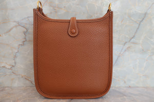 HERMES／エルメス エブリンTPM トリヨンクレマンス ゴールド B刻印 ショルダーバッグ 700050187