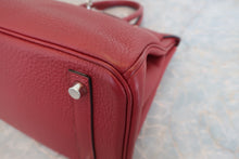 将图片加载到图库查看器，HERMES BIRKIN 30 Clemence leather Rouge H □R刻印 Hand bag 600080090
