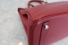 将图片加载到图库查看器，HERMES BIRKIN 30 Clemence leather Rouge H □R刻印 Hand bag 600080090
