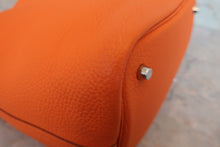 將圖片載入圖庫檢視器 HERMES／エルメス ピコタンロックＭＭ トリヨンクレマンス オレンジ □O刻印 ハンドバッグ 800020102
