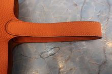 將圖片載入圖庫檢視器 HERMES／エルメス ピコタンロックＭＭ トリヨンクレマンス オレンジ □O刻印 ハンドバッグ 800020102
