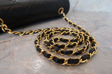 Load image into Gallery viewer, CHANEL  Diana matelasse chain shoulder bag Lambskin Black/Gold hadware Shoulder bag 700110184
