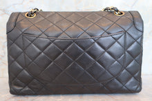 画像をギャラリービューアに読み込む, CHANEL/シャネル パリ限定マトラッセダブルフラップチェーンショルダーバッグ ラムスキン ブラック/ゴールド金具 ショルダーバッグ 700100119
