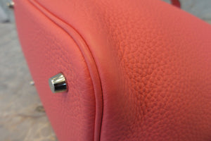 HERMES PICOTIN LOCK MM Clemence leather Rose azalee Y刻印 Hand bag 700060026