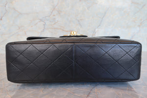 CHANEL Medium Matelasse single flap chain shoulder bag Lambskin Black/Gold hadware Shoulder bag 700090045