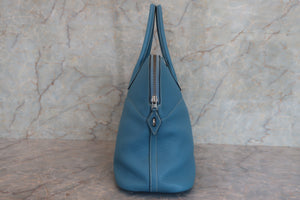HERMES／エルメス ボリード35 トリヨンクレマンス ブルージーン □F刻印 ショルダーバッグ 700050111