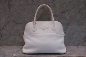 HERMES／エルメス ボリード31 トリヨンクレマンス ホワイト □H刻印 ショルダーバッグ 700070294