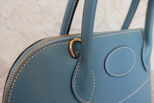 将图片加载到图库查看器，HERMES／BOLIDE 31 Graine Couchevel leather Blue jean □F刻印 Shoulder bag 800080077

