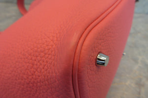 HERMES PICOTIN LOCK MM Clemence leather Rose azalee Y刻印 Hand bag 700060026