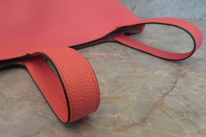 HERMES PICOTIN LOCK MM Clemence leather Rose azalee Y刻印 Hand bag 700060026