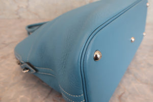 HERMES／エルメス ボリード35 トリヨンクレマンス ブルージーン □F刻印 ショルダーバッグ 700050111