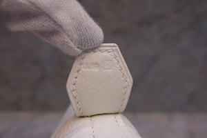 HERMES／エルメス ボリード31 トリヨンクレマンス ホワイト □H刻印 ショルダーバッグ 700070294