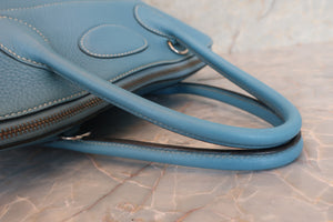 HERMES／エルメス ボリード35 トリヨンクレマンス ブルージーン □F刻印 ショルダーバッグ 700050111